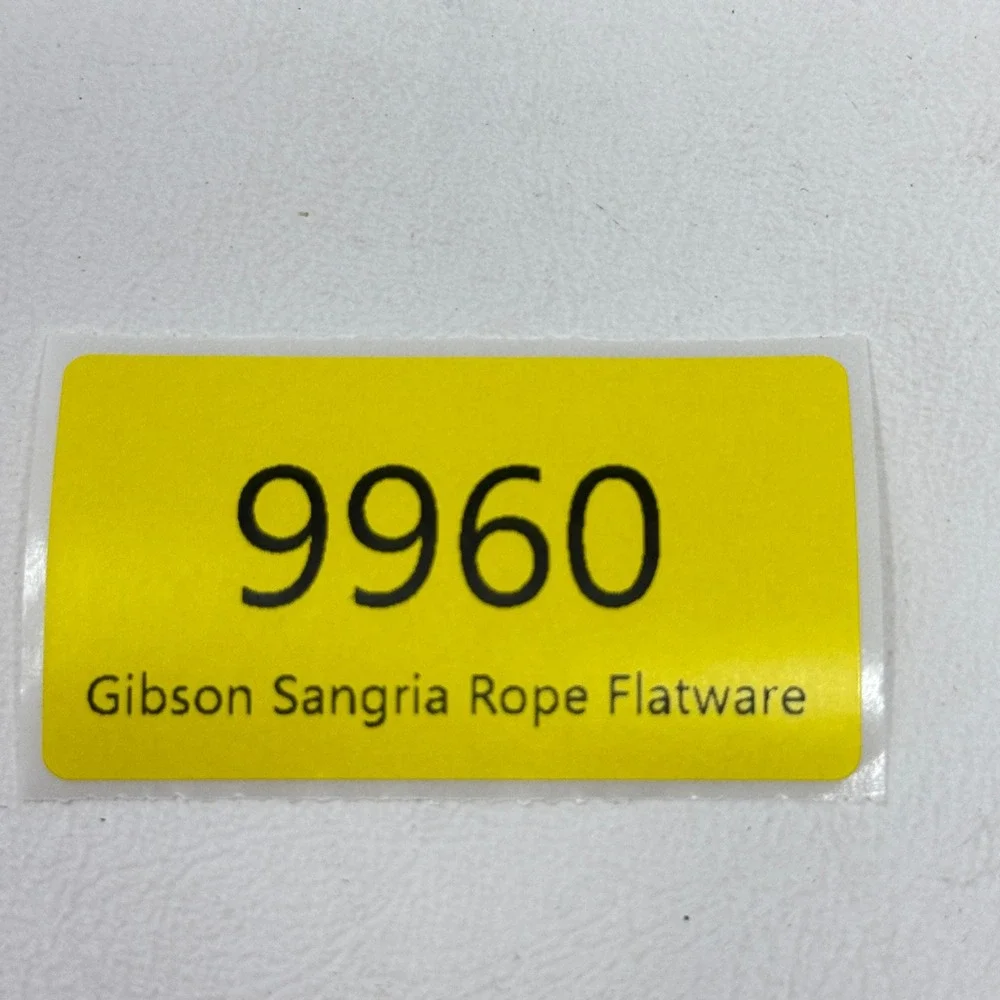 Gibson Sangria Rope Flatware Set‎ 15pc Red Twisted Handle Stainless Steel China